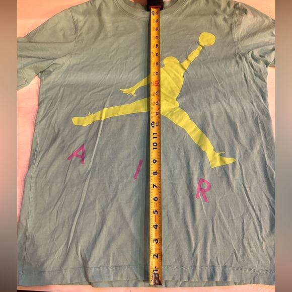 Jordan Teal T-Shirt with Red Logo - Picture 7 of 10